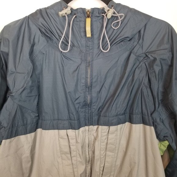 Burton Mens XL Blue Tan Windbreaker Jacket Full Zi - Picture 2 of 11